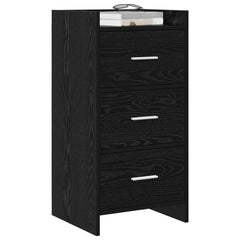 vidaXL Sideboard Black Oak 40 x 36 x 80 cm Engineered Wood 3