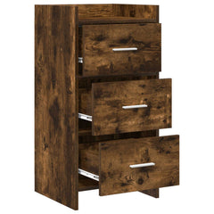 vidaXL Sideboard Smoked Oak 40 x 36 x 80 cm Engineered Wood 4
