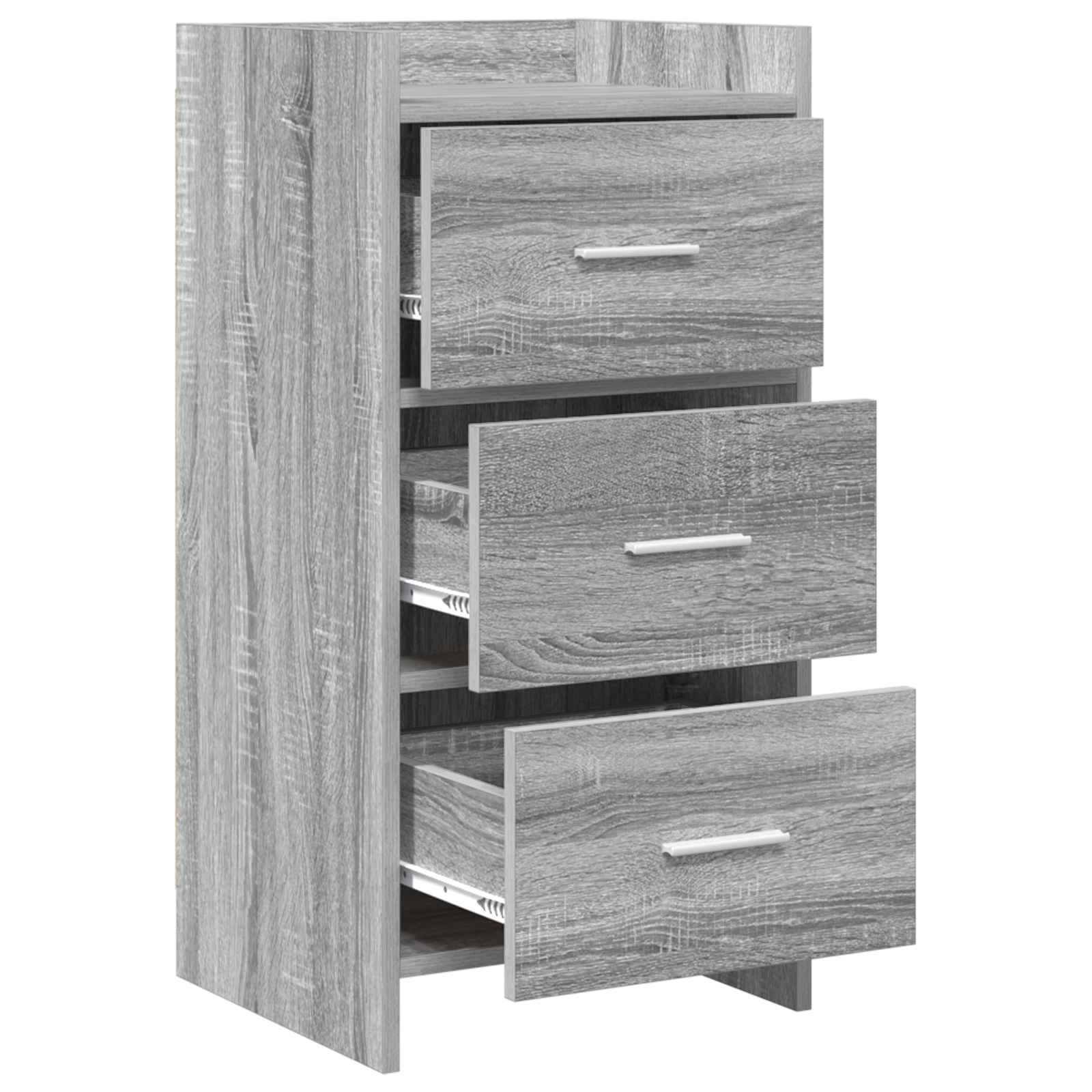 vidaXL Sideboard Grey Sonoma 40 x 36 x 80 cm Engineered Wood 4
