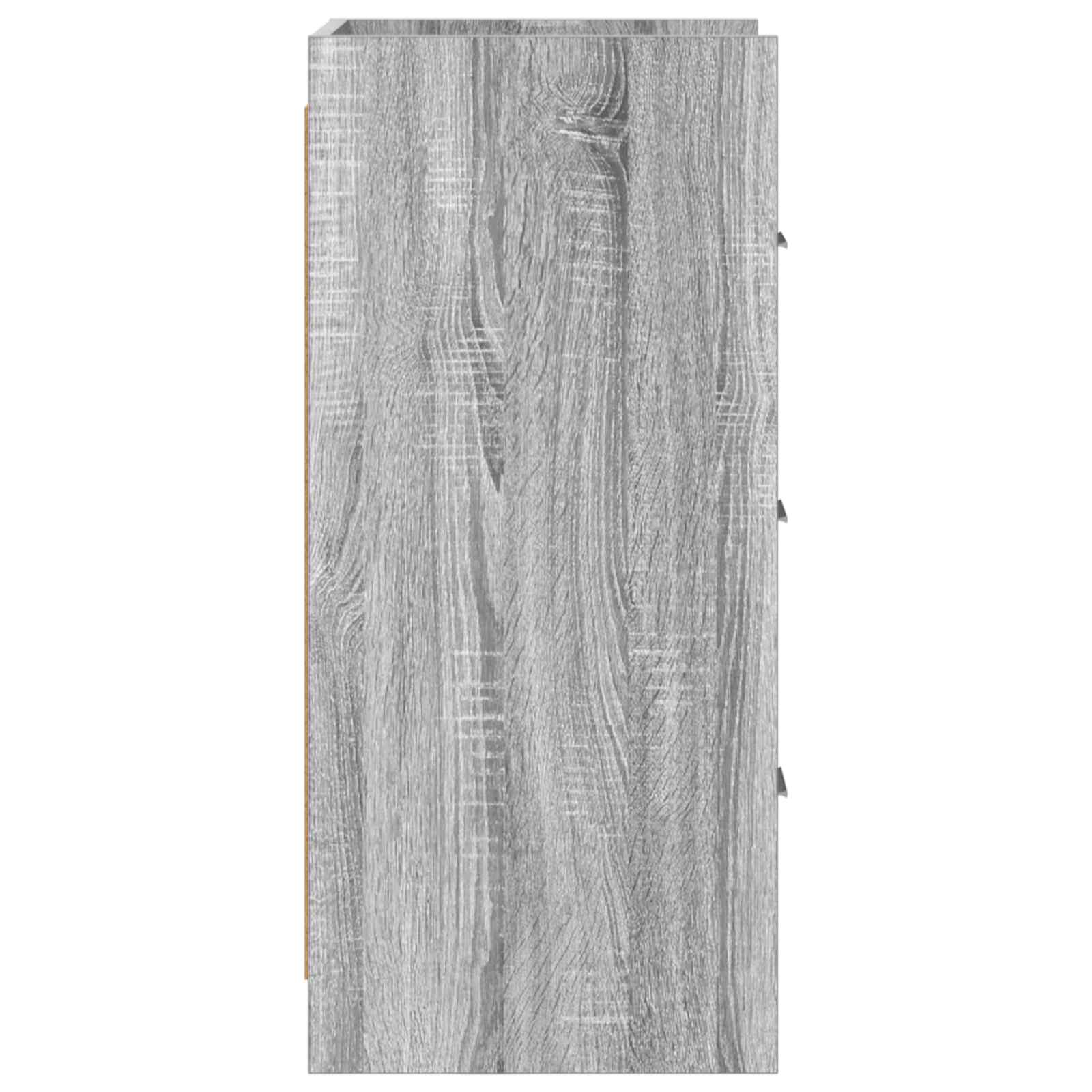 vidaXL Sideboard Grey Sonoma 40 x 36 x 80 cm Engineered Wood 6