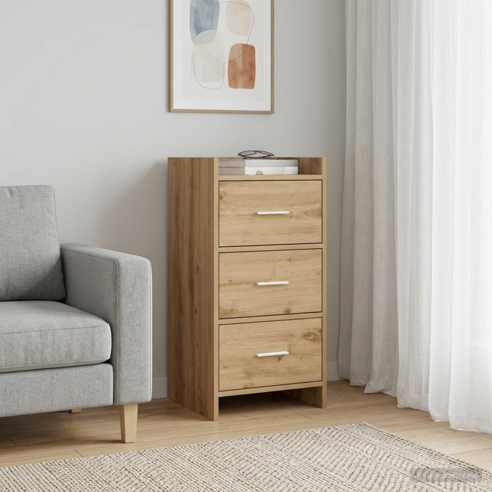vidaXL Sideboard Artisan Oak 40 x 36 x 80 cm Engineered Wood 1