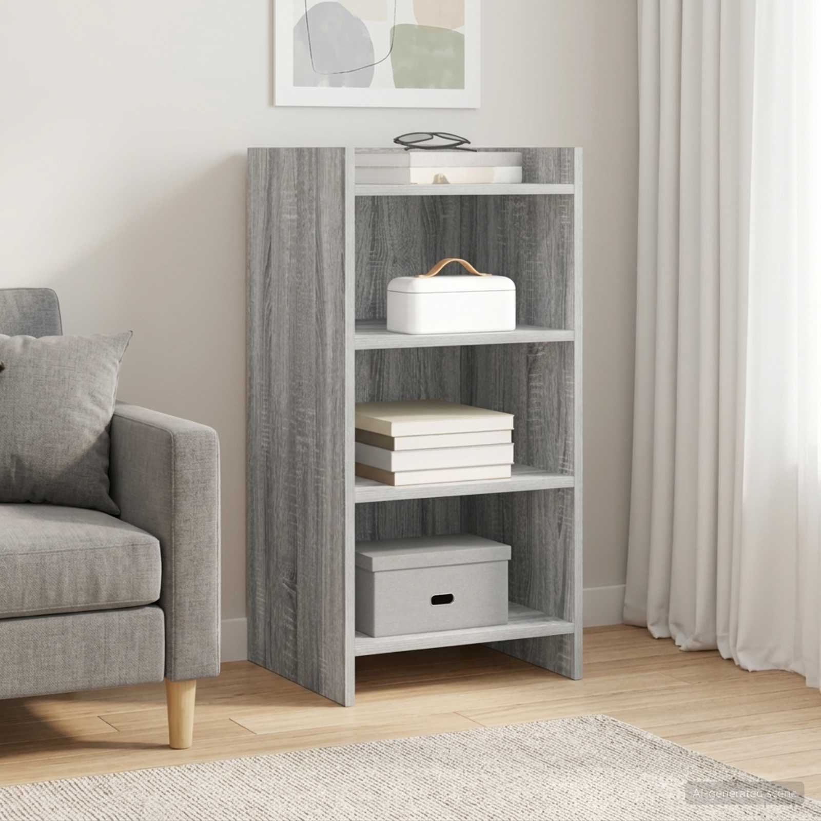 vidaXL Sideboard Grey Sonoma 40 x 36 x 80 cm Engineered Wood 1