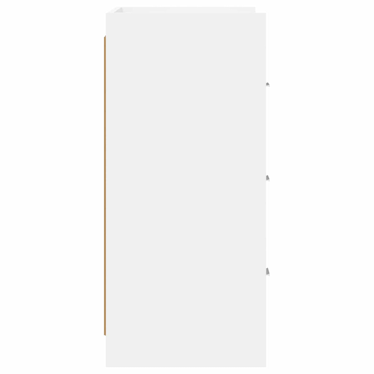 Sideboard 75 x 33 x 80 cm Engineered Wood White