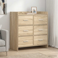 Sideboard 75 x 33 x 80 cm Engineered Wood Sonoma oak