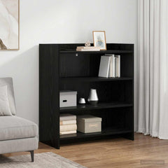 vidaXL Sideboard Black Oak 75 x 36 x 80 cm Engineered Wood 1