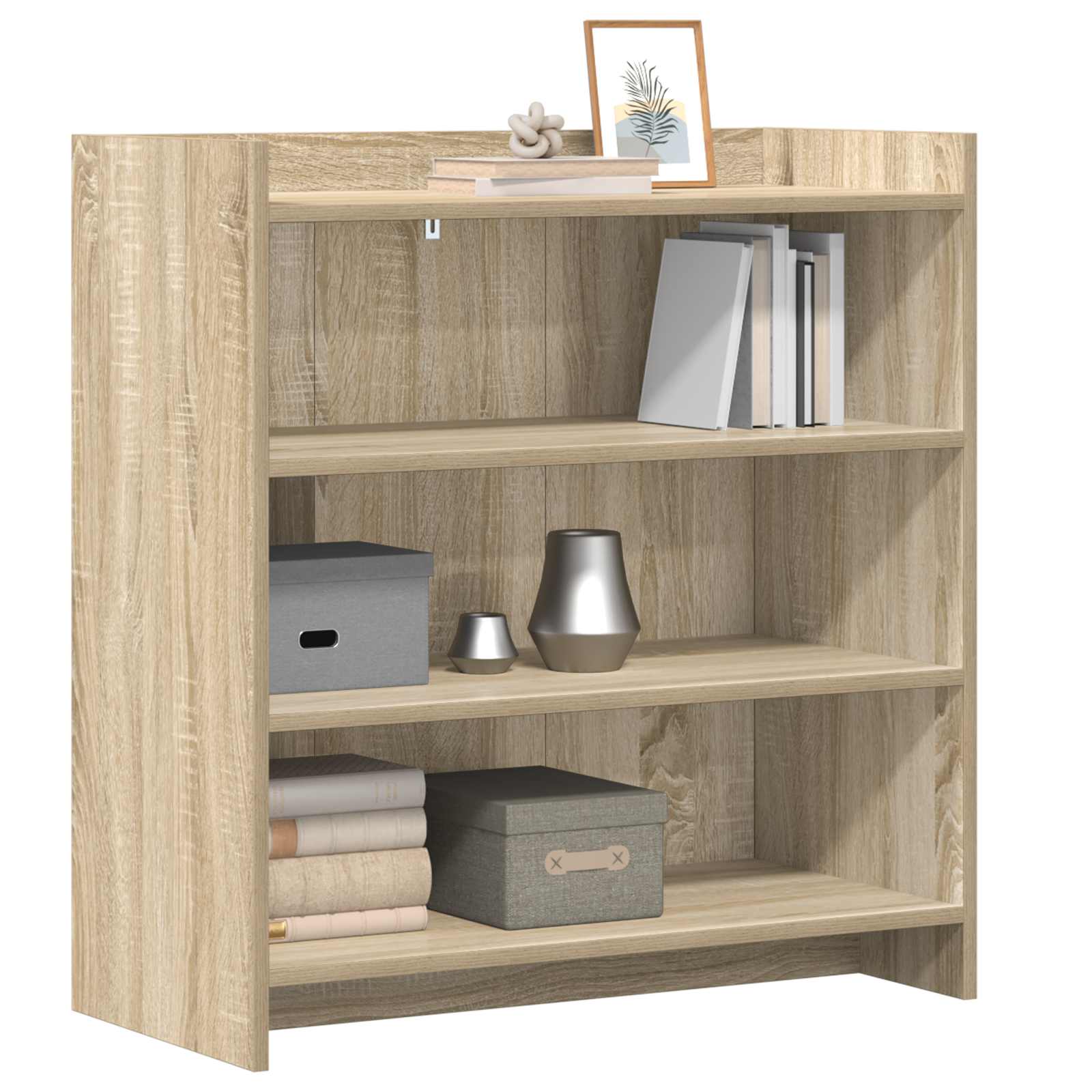 vidaXL Sideboard Sonoma Oak 75 x 36 x 80 cm Engineered Wood 3