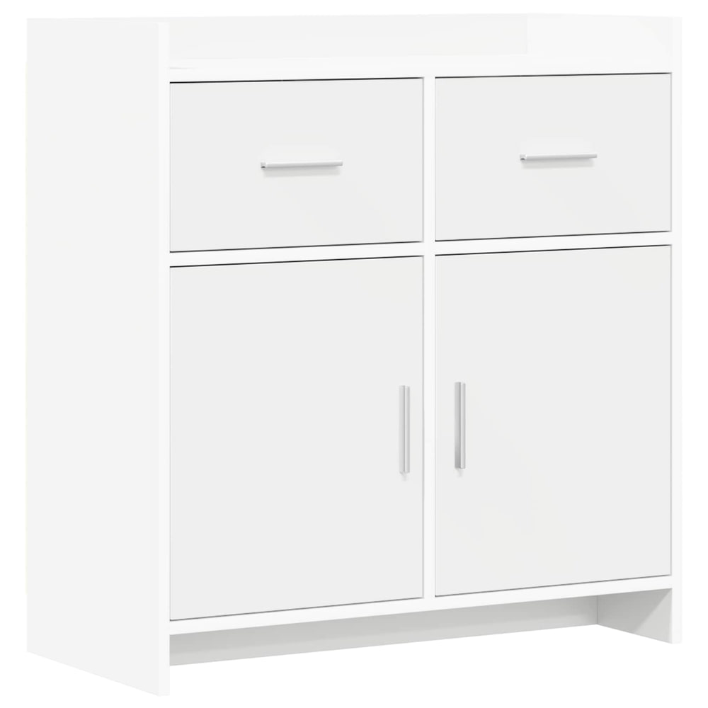 Sideboard 75 x 36 x 80 cm Engineered Wood White