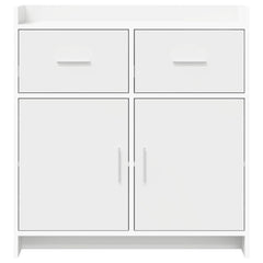 Sideboard 75 x 36 x 80 cm Engineered Wood White