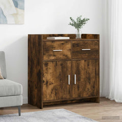 Sideboard 75 x 36 x 80 cm Engineered Wood Smoked oak