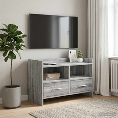 TV Cabinet 71.5 x 33 x 47 cm Engineered Wood Grey sonoma