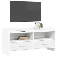 vidaXL TV Cabinet 100 x 33 x 47 cm White Engineered Wood 3