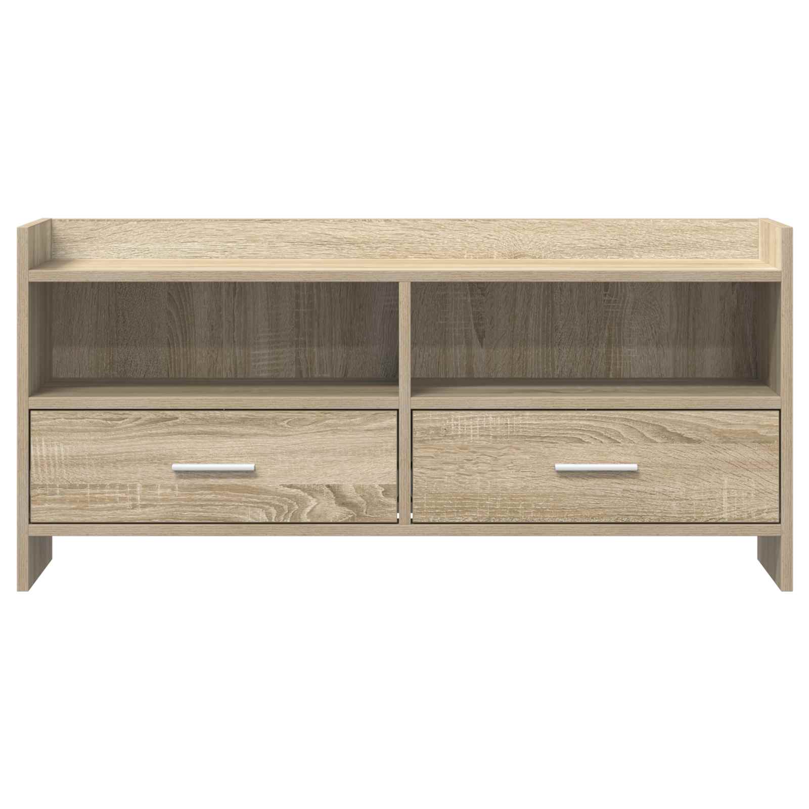 vidaXL TV Cabinet 100 x 33 x 47 cm Sonoma Oak Engineered Wood 5