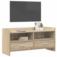 vidaXL TV Cabinet 100 x 33 x 47 cm Sonoma Oak Engineered Wood 3