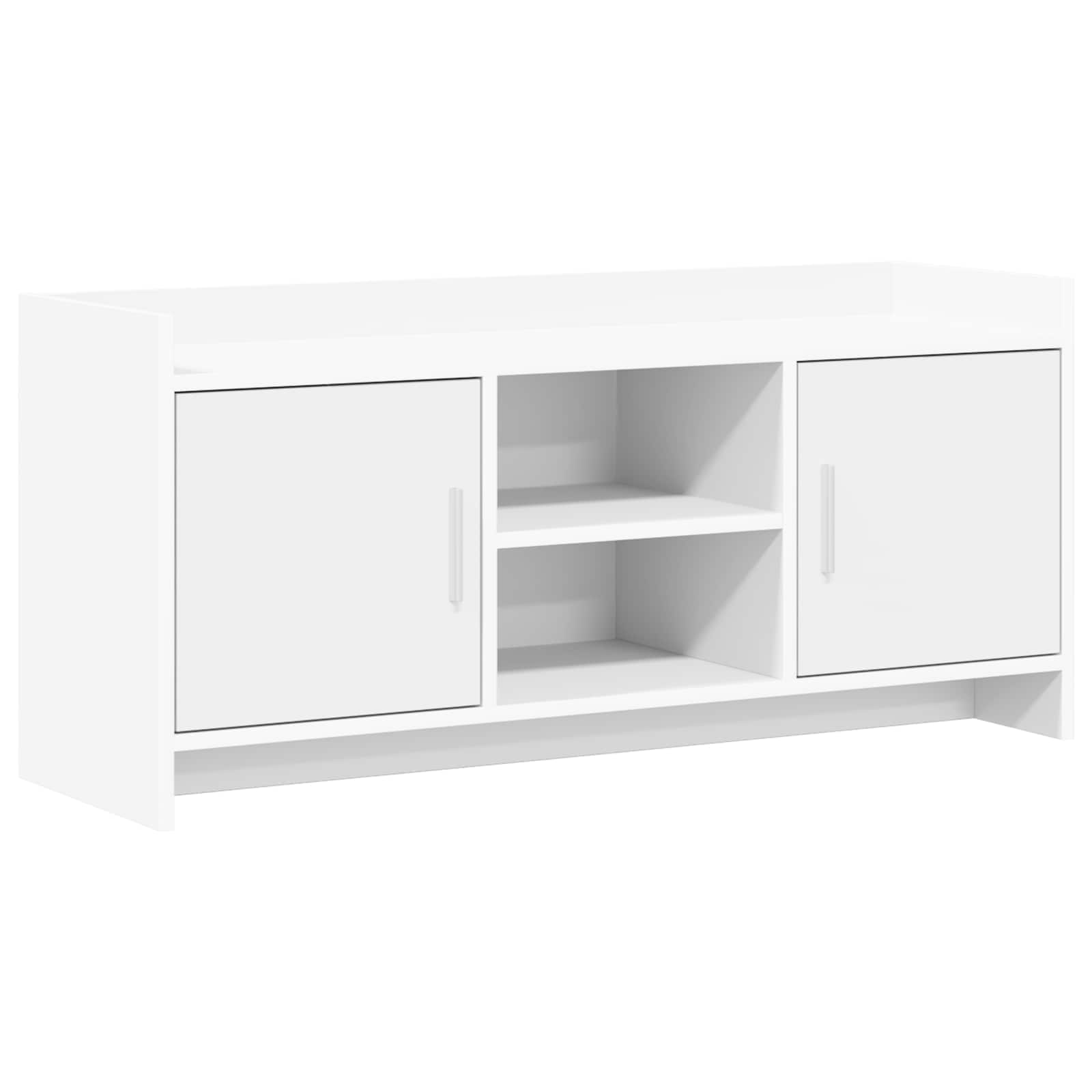 vidaXL TV Cabinet 102 x 33 x 47 cm White Engineered Wood 2