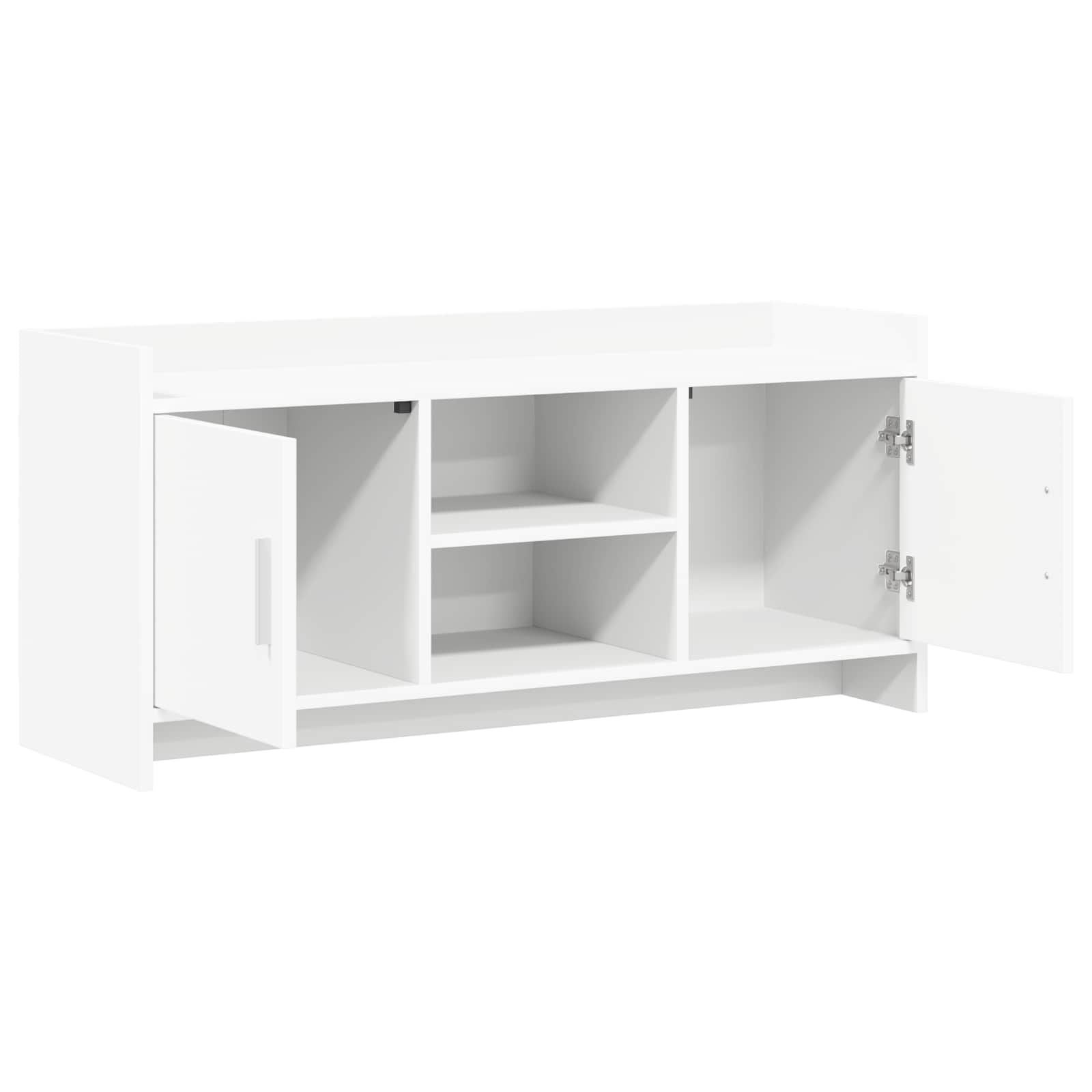 vidaXL TV Cabinet 102 x 33 x 47 cm White Engineered Wood 4