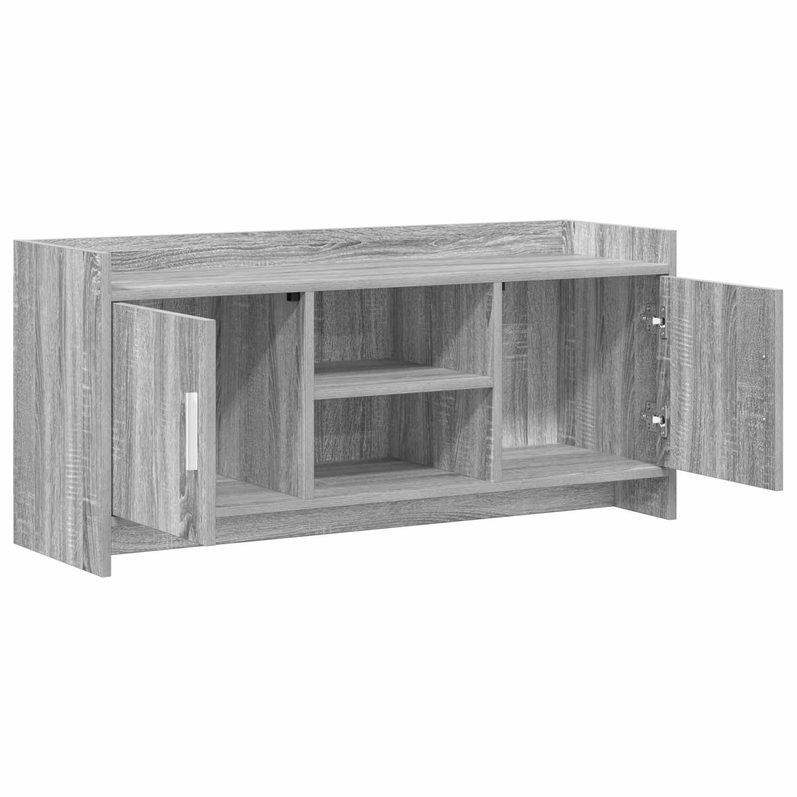 vidaXL TV Cabinet 102 x 33 x 47 cm Grey Sonoma Engineered Wood 4