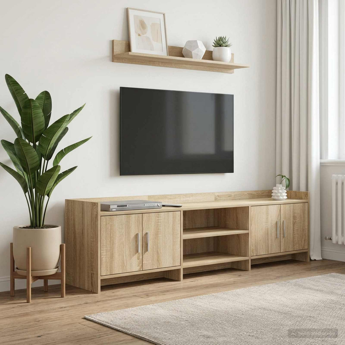 TV Cabinet 168 x 33 x 47 cm Engineered Wood Sonoma oak