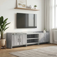 TV Cabinet 168 x 33 x 47 cm Engineered Wood Grey sonoma