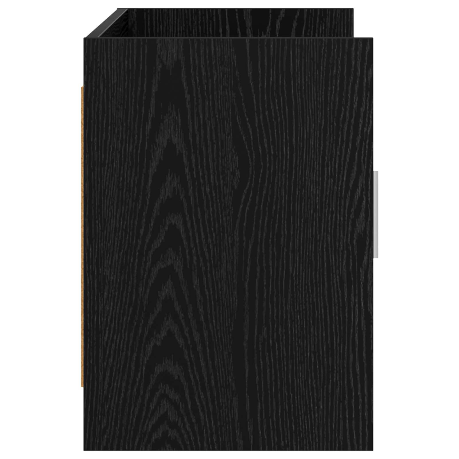vidaXL TV Cabinet 102 x 33 x 47 cm Black Oak Engineered Wood 6