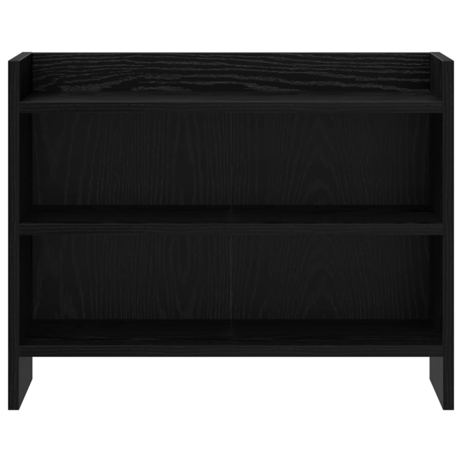 vidaXL TV Cabinet 60 x 33 x 47 cm Black Oak Engineered Wood 4