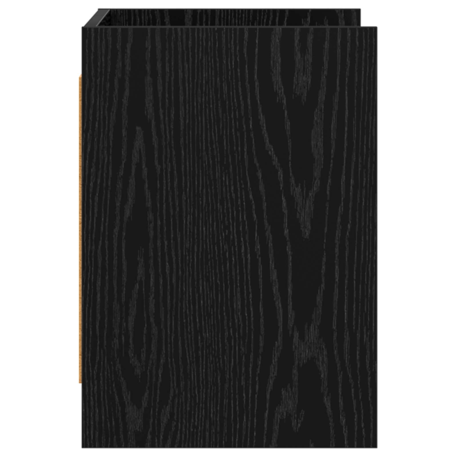vidaXL TV Cabinet 60 x 33 x 47 cm Black Oak Engineered Wood 5