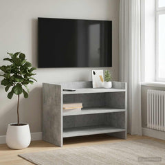 vidaXL TV Cabinet 60 x 33 x 47 cm Concrete Grey Engineered Wood 1