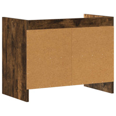 vidaXL TV Cabinet 60 x 33 x 47 cm Smoked Oak Engineered Wood 6
