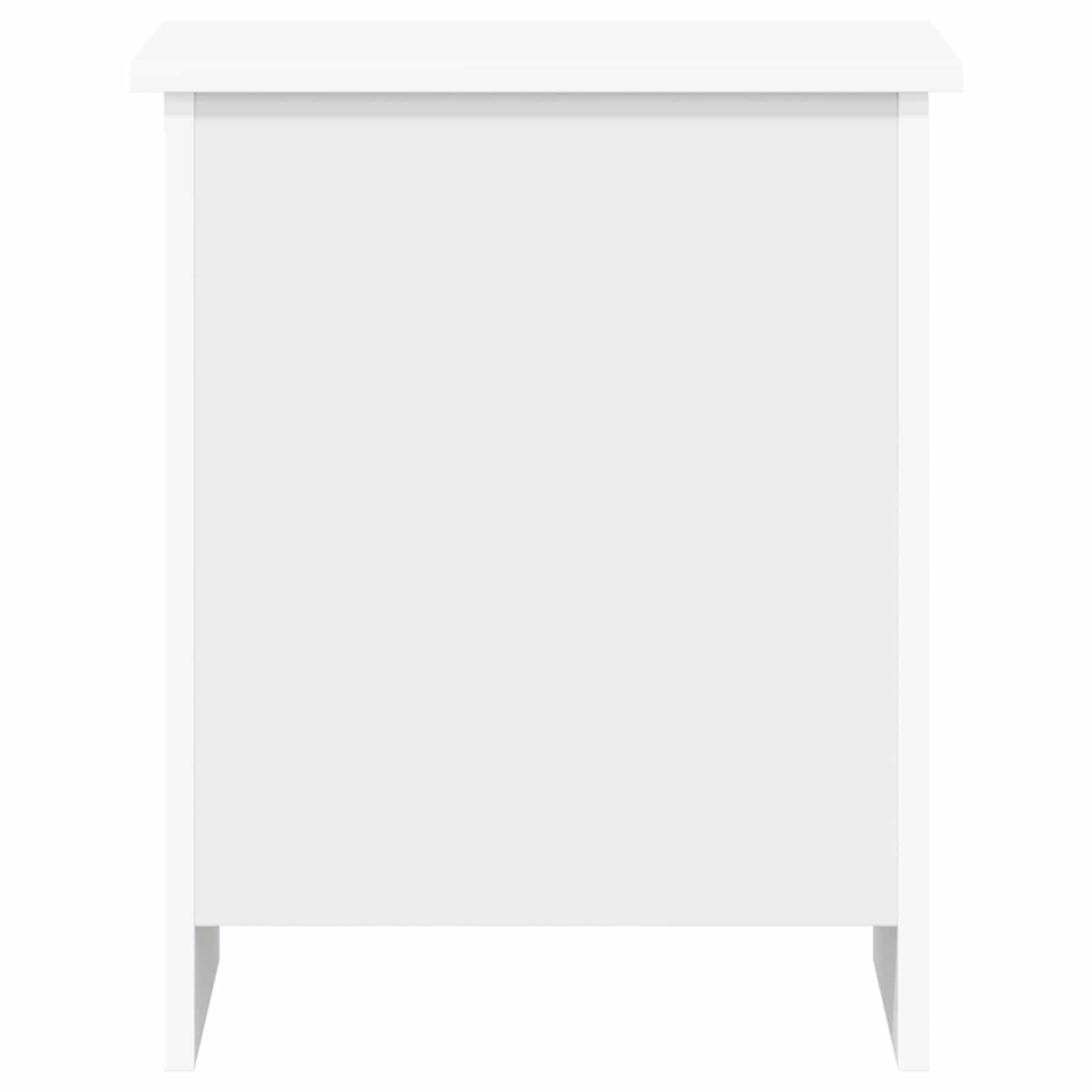 vidaXL Storage Chest White 40 x 40 x 50 cm Engineered Wood 6