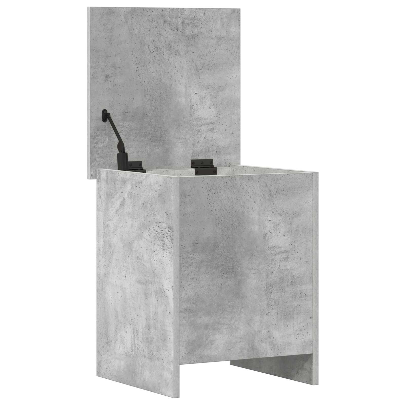 vidaXL Storage Chest Concrete Grey 40 x 40 x 50 cm Engineered Wood 5