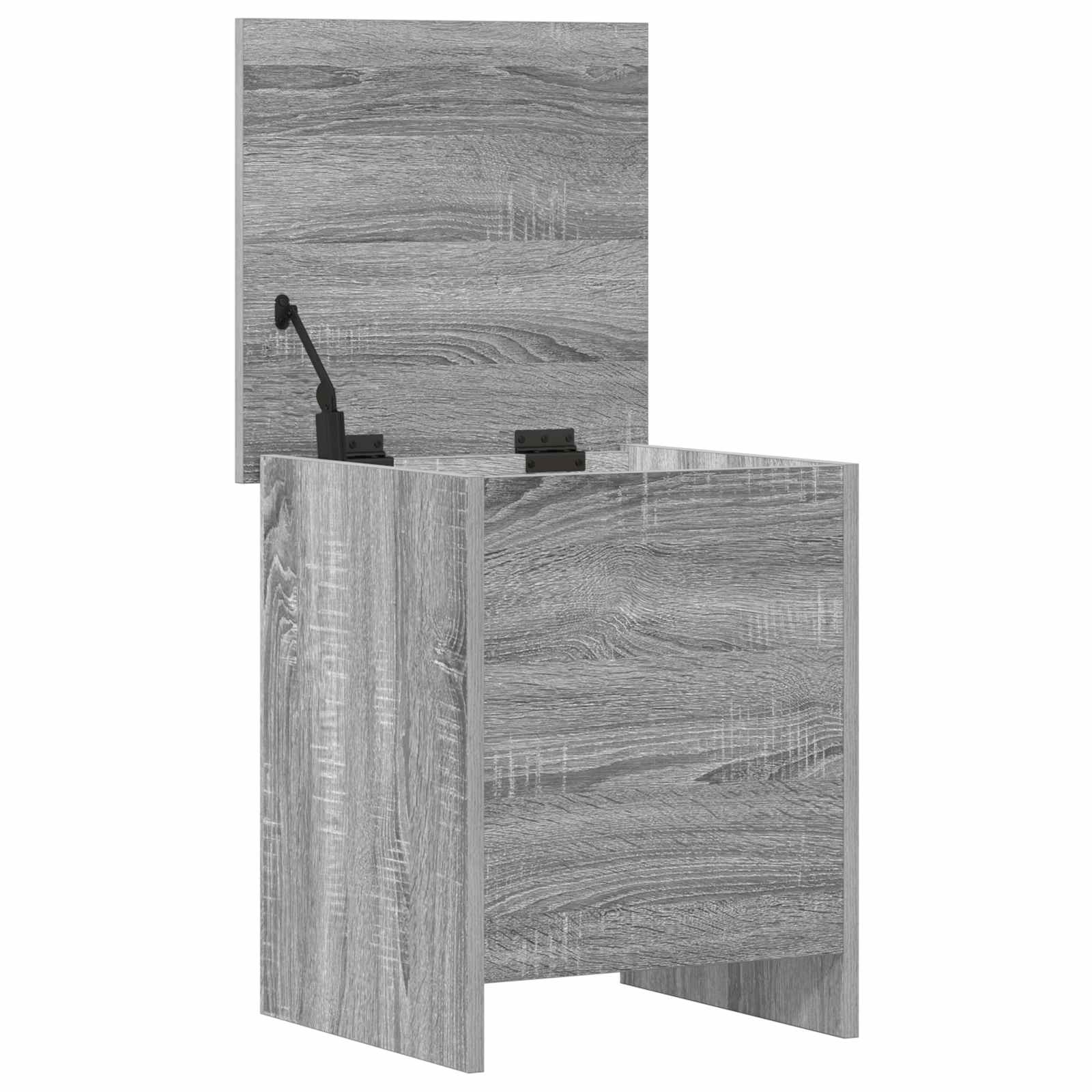 vidaXL Storage Chest Grey Sonoma 40 x 40 x 50 cm Engineered Wood 5