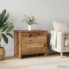 Storage Chest 60 x 40 x 50 cm Engineered Wood Old wood