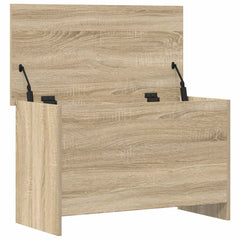 vidaXL Storage Chest Sonoma Oak 80 x 40 x 50 cm Engineered Wood 3