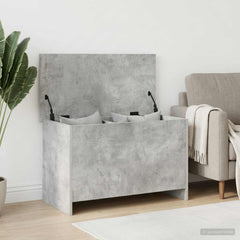 vidaXL Storage Chest Concrete Grey 80 x 40 x 50 cm Engineered Wood 1