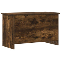 vidaXL Storage Chest Smoked Oak 80 x 40 x 50 cm Engineered Wood 2