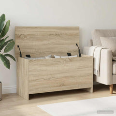 vidaXL Storage Chest Sonoma Oak 100 x 40 x 50 cm Engineered Wood 1