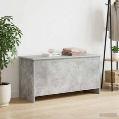 vidaXL Storage Chest Concrete Grey 100 x 40 x 50 cm Engineered Wood 4