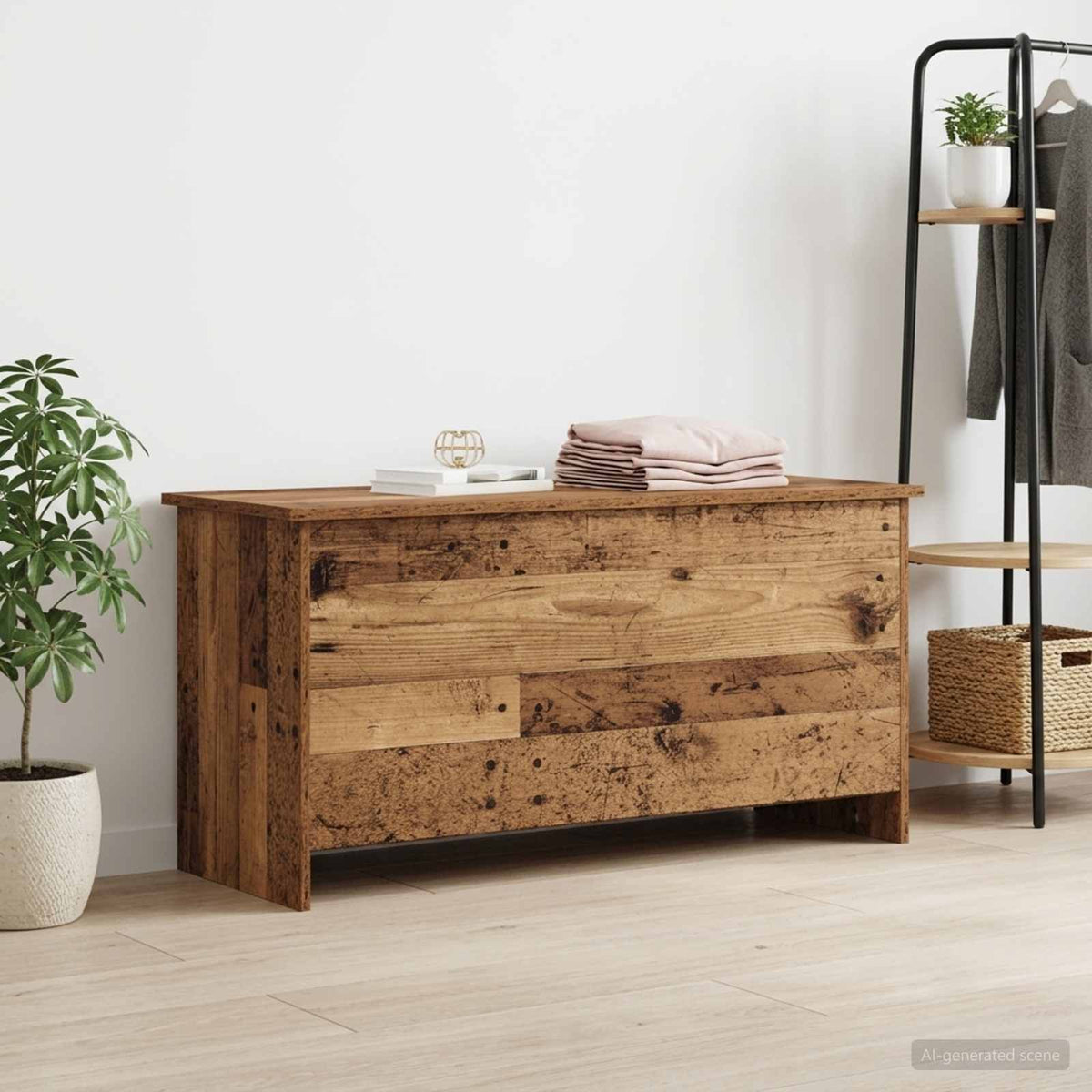vidaXL Storage Chest 100 x 40 x 50 cm Engineered Wood