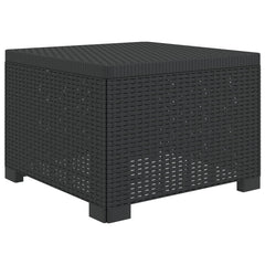 Rattan Look PP Anthracite Sofa
