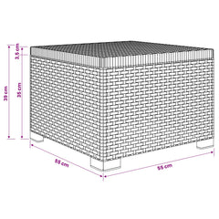 Cushion Rattan Look PP Sofa without