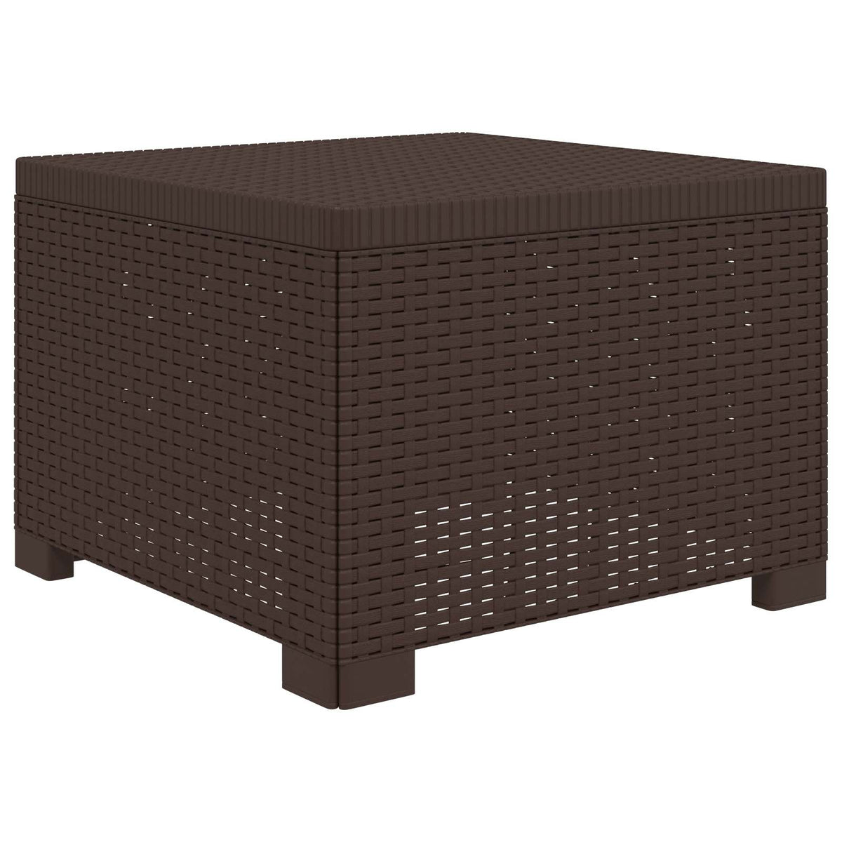 1-Seater with Cushion Rattan Look PP Brown Sofa without cushion