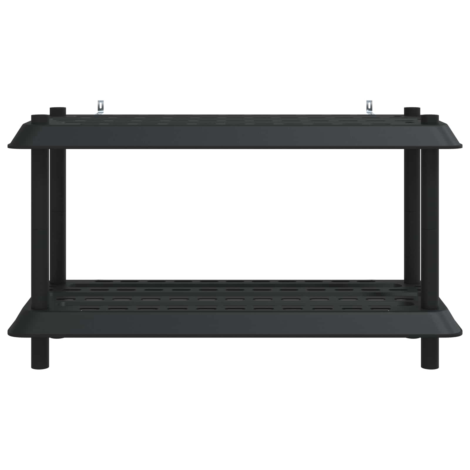 vidaXL Shelving Unit 2-Tier 100 x 40 x 55.5 cm PP Anthracite 5