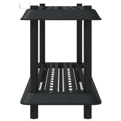 vidaXL Shelving Unit 2-Tier 100 x 40 x 55.5 cm PP Anthracite 6