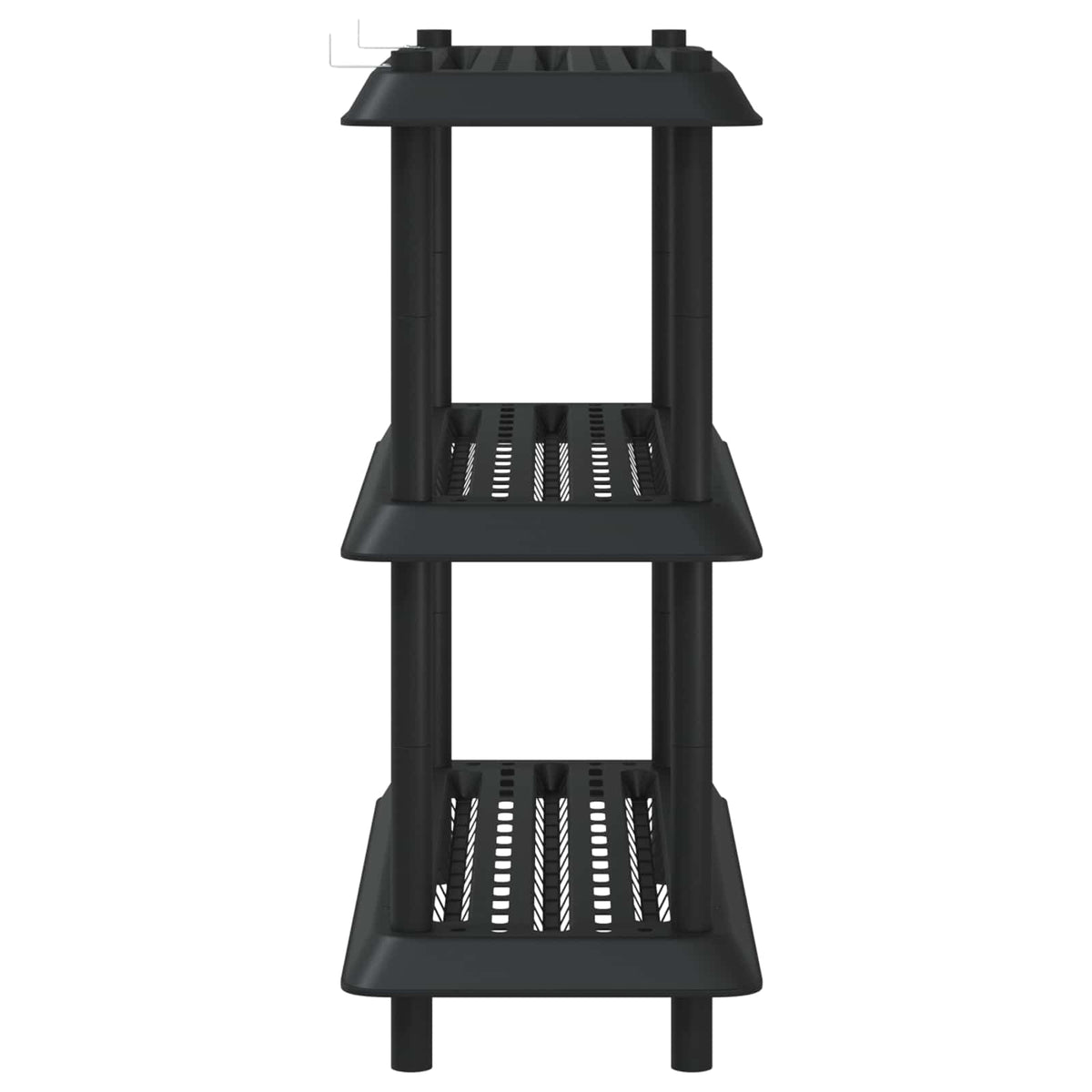 vidaXL Shelving Unit 3-Tier 100 x 40 x 96 cm PP Anthracite 6