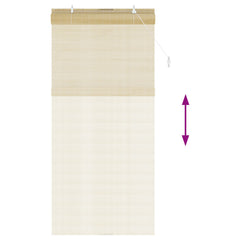 vidaXL Roller Blind Natural 110 x 220 cm Bamboo 6
