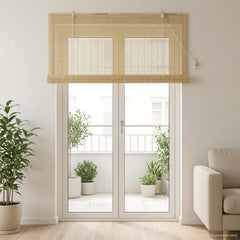 vidaXL Roller Blind Natural 160 x 220 cm Bamboo 1