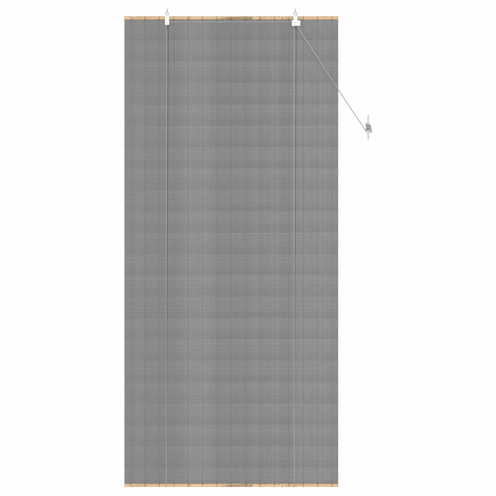 vidaXL Roller Blind Grey 110 x 220 cm Bamboo 3