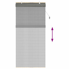 vidaXL Roller Blind Grey 110 x 220 cm Bamboo 6