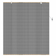 vidaXL Roller Blind Grey 160 x 160 cm Bamboo 3