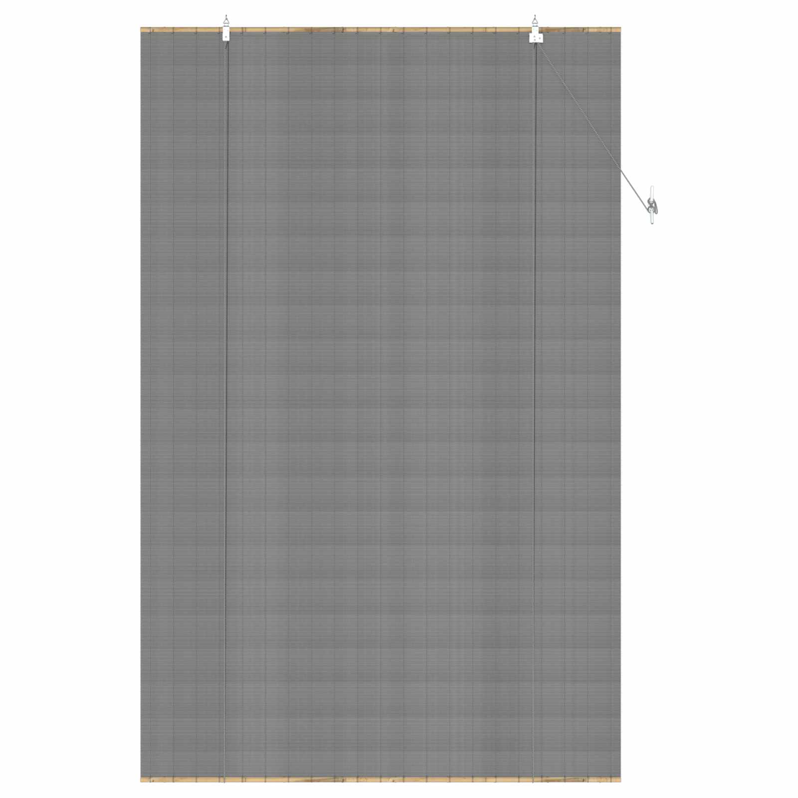 vidaXL Roller Blind Grey 160 x 220 cm Bamboo 3