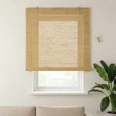 vidaXL Roller Blind Natural 130 x 160 cm Bamboo 1